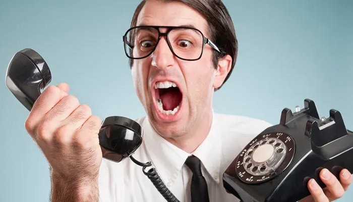 frustrated by bad customer service